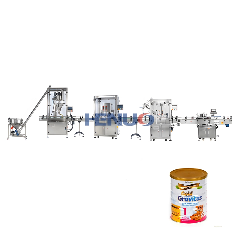 Automatic can powder filling capping line