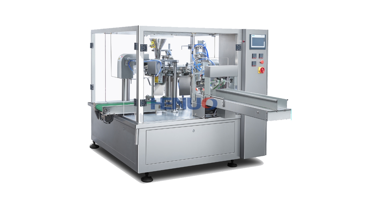 Automatic preformed pouch packing machine for granules