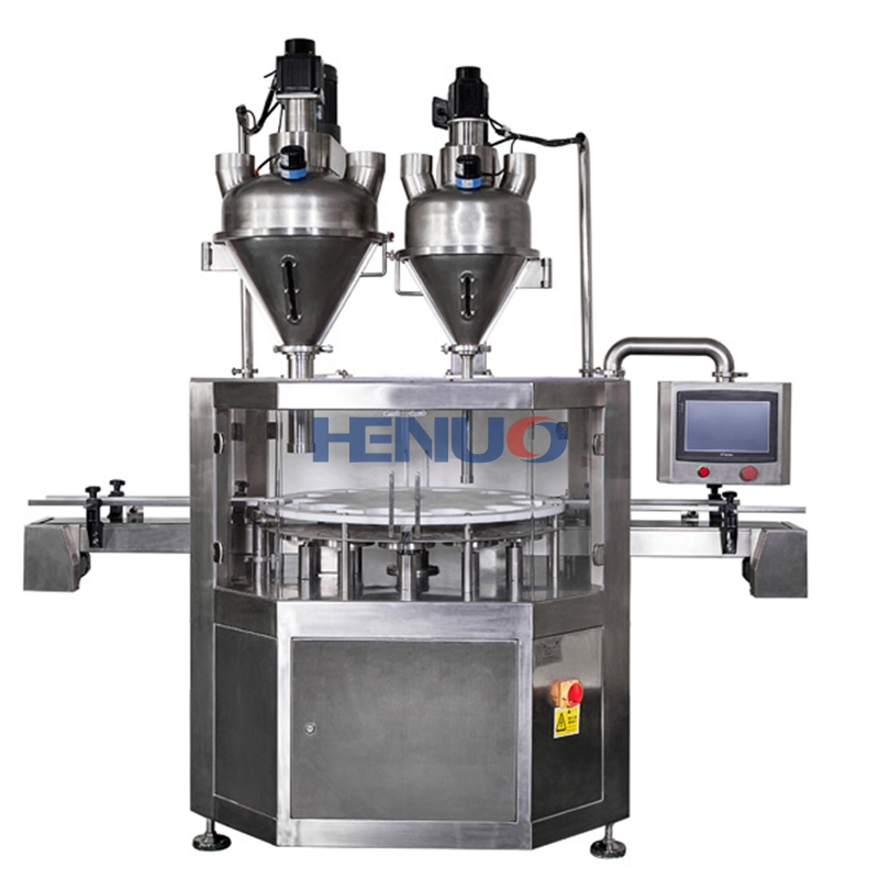 Double head powder dosing packing machine