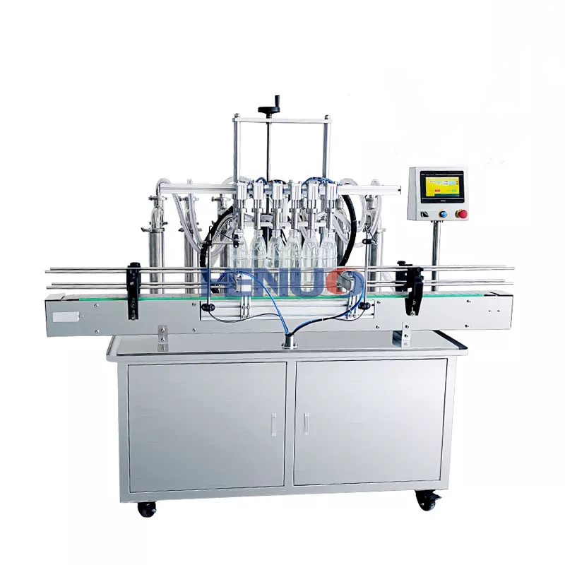 Automatic six nozzle liquid filling machine