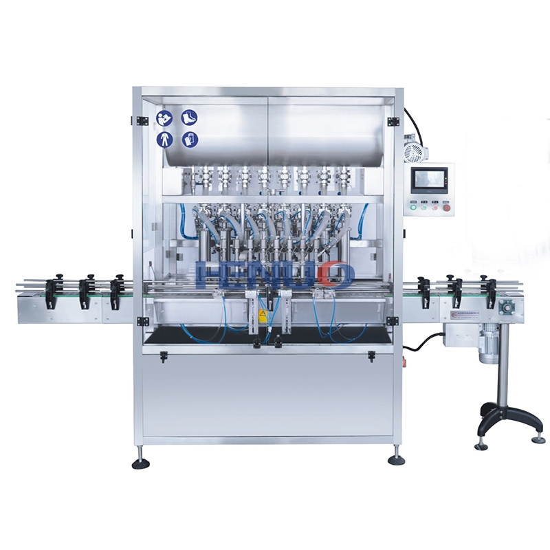 Automatic eight nozzle liquid filling machine